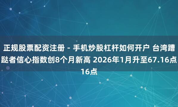 正规股票配资注册 - 手机炒股杠杆如何开户 台湾蹧跶者信心指数创8个月新高 2026年1月升至67.16点