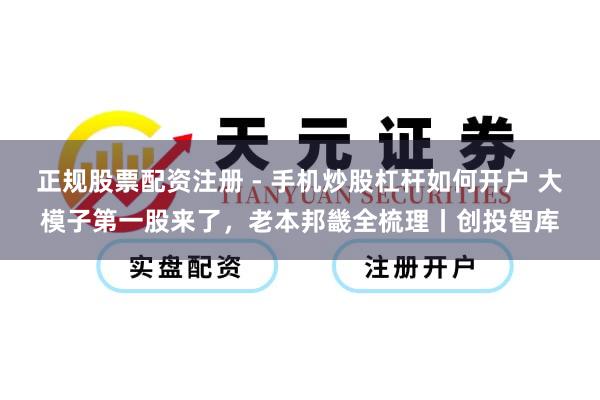 正规股票配资注册 - 手机炒股杠杆如何开户 大模子第一股来了，老本邦畿全梳理丨创投智库