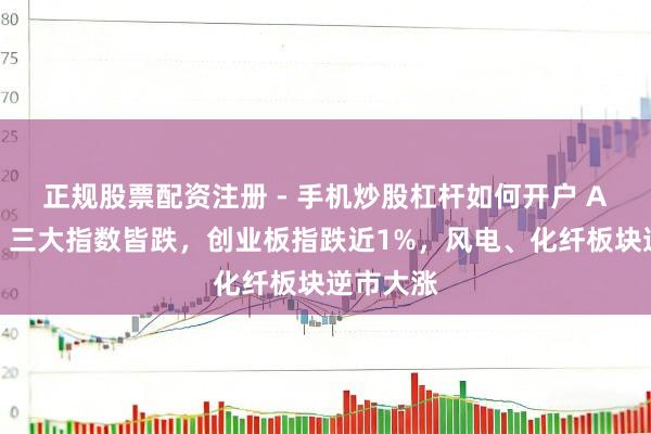 正规股票配资注册 - 手机炒股杠杆如何开户 A股收评:三大指数皆跌,创业板指跌近1%,风电、化纤板块逆市大涨