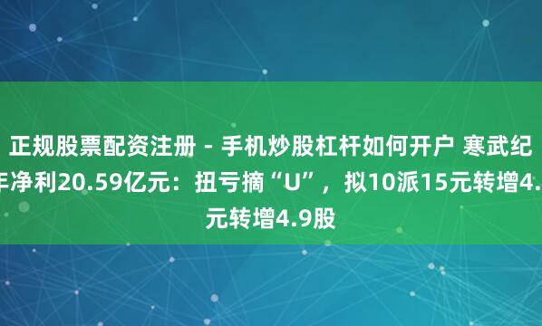 正规股票配资注册 - 手机炒股杠杆如何开户 寒武纪昨年净利20.59亿元：扭亏摘“U”，拟10派15元转增4.9股