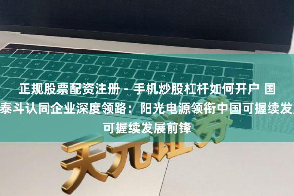 正规股票配资注册 - 手机炒股杠杆如何开户 国际ESG泰斗认同企业深度领路：阳光电源领衔中国可握续发展前锋