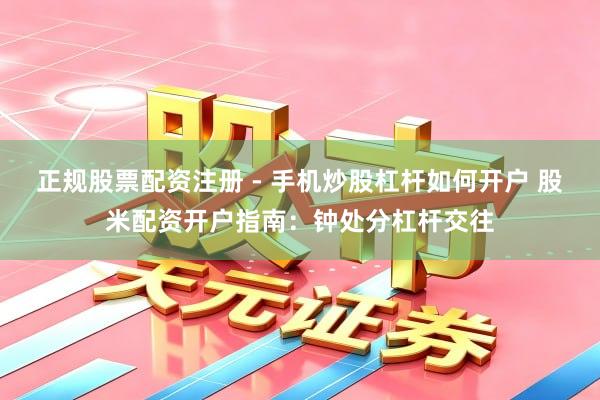 正规股票配资注册 - 手机炒股杠杆如何开户 股米配资开户指南：钟处分杠杆交往